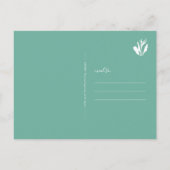 Postale Carte de Noël Tropical Palm Trees Postcard (Dos)