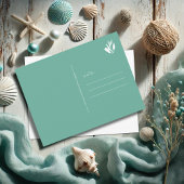 Postale Carte de Noël Tropical Palm Trees Postcard