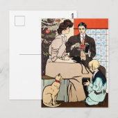 Postale Carte de Noël vintage (Devant / Derrière)