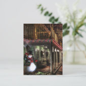 Postale carte de Noël vintage (Debout devant)