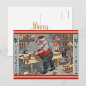 Postale Carte de Noël Vintage (Devant / Derrière)