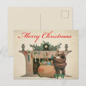 Postale Carte de Noël vintage (Devant / Derrière)