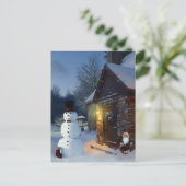 Postale carte de Noël vintage (Debout devant)