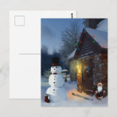 Postale carte de Noël vintage (Devant / Derrière)