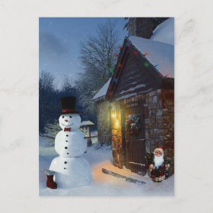 Postale carte de Noël vintage