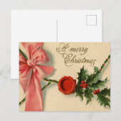 Postale Carte de Noël vintage (Devant / Derrière)