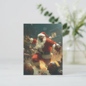 Postale Carte de Noël zombie joyeuse (Debout devant)