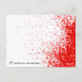 Postale Carte de Noël zombie joyeuse (Dos)