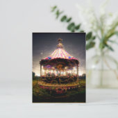 Postale Carte de note carrousel magique (Debout devant)
