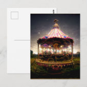 Postale Carte de note carrousel magique (Devant / Derrière)