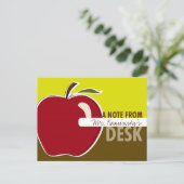 Postale Carte de note de l'enseignant (Debout devant)