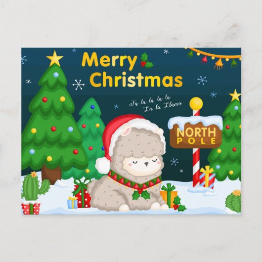Postale Carte de note de Noël Joyeux (Devant)