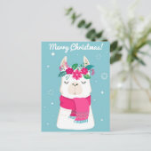 Postale Carte de note de Noël Joyeux (Debout devant)