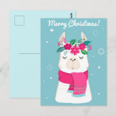 Postale Carte de note de Noël Joyeux (Devant / Derrière)