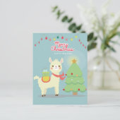 Postale Carte de note de Noël Joyeux (Debout devant)