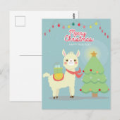 Postale Carte de note de Noël Joyeux (Devant / Derrière)