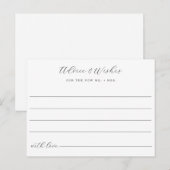 Postale Carte de note Mariage Conseils et voeux (Devant / Derrière)