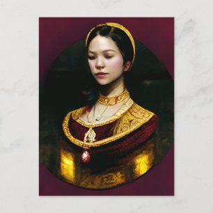 Postale Carte de note plat Anne Boleyn