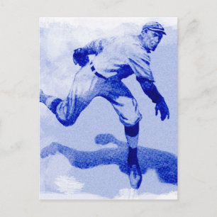 Postale Carte de note vintage de broc de base-ball