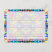 Postale Carte de notes de rêve multicolore (Dos)
