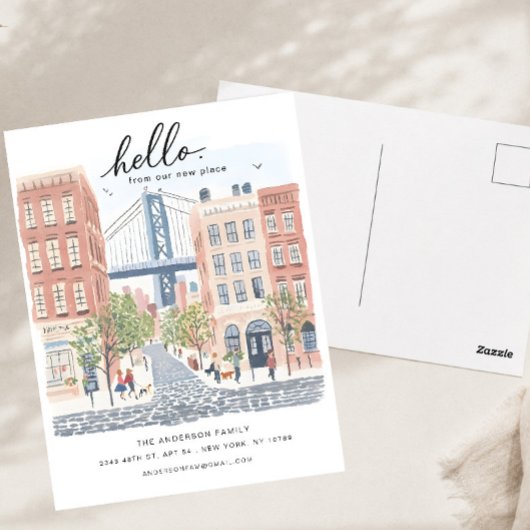Postale Carte de notification de déménagement à Brooklyn