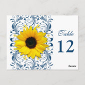 Postale Carte de numéro de tableau bleu bleu blanc de la S (Dos)