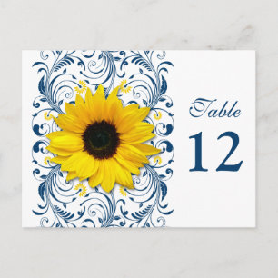 Postale Carte de numéro de tableau bleu bleu blanc de la S