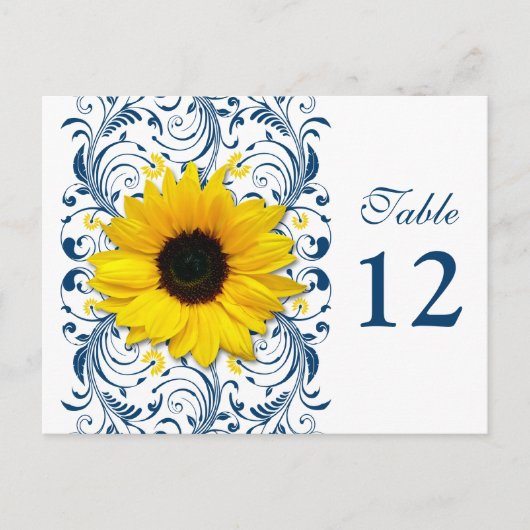 Postale Carte de numéro de tableau bleu bleu blanc de la S (Devant)