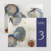 Postale Carte de numéro de tableau des coques de mer de la (Devant / Derrière)