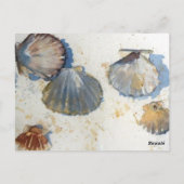 Postale Carte de numéro de tableau des coques de mer de la (Dos)