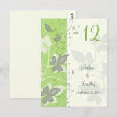 Postale Carte de numéro de tableau des oiseaux et des Mari (Devant / Derrière)