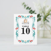 Postale Carte de numéro de tableau pour les fleurs et les  (Debout devant)