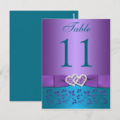 Postale Carte de numéro de tableau Turquoise,  Florale, Co (Devant / Derrière)