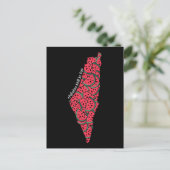 Postale Carte de Palestine remplie de pastèques | Palestin (Debout devant)