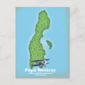 Postale Carte de Papa Westray Écosse. (Devant)