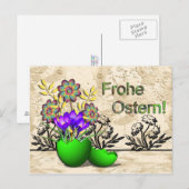 Postale Carte de Pâques (Devant / Derrière)