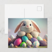 Postale Carte de Pâques adorable (Devant / Derrière)