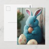 Postale Carte de Pâques adorable (Devant / Derrière)