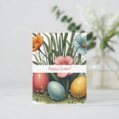 Postale Carte de Pâques aux couleurs pastel (Debout devant)