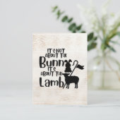 Postale Carte de Pâques avec Écriture (Debout devant)