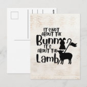 Postale Carte de Pâques avec Écriture (Devant / Derrière)