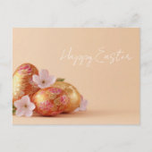 Postale Carte de Pâques avec oeufs de Pâques (Devant)