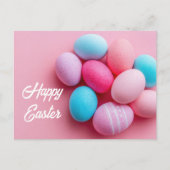 Postale Carte de Pâques avec oeufs de Pâques (Devant)