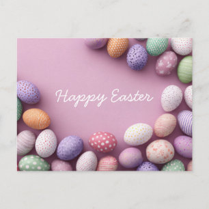 Postale Carte de Pâques avec œufs de Pâques