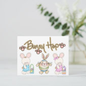 Postale Carte de Pâques Bunny Hop (Debout devant)