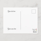 Postale Carte de Pâques Joyeuse et Printemps Heureux (Dos)