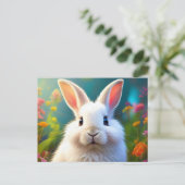 Postale Carte de Pâques Lapin de Pâques adorable (Debout devant)