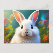 Postale Carte de Pâques Lapin de Pâques adorable (Devant)