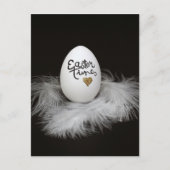 Postale Carte de Pâques noire unique (Devant)