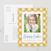 Postale Carte de Pâques photo Joyeuses Pâques (Devant / Derrière)